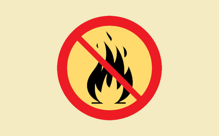Symbol för eldningsförbud