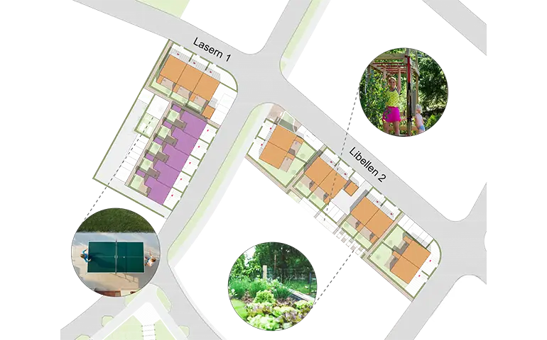 Illustration av bostäderna som ska byggas av Lyckos AB på fastigheterna Lasern 1 och Libellen 2
