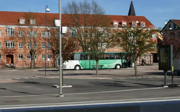Buss i Älmhults centrum