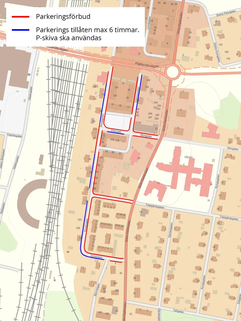 Parkeringskarta för Knutsgatan